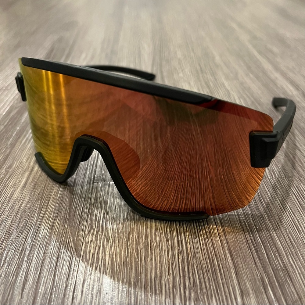Smith Optics Wildcat Sunglasses - Black with ChromaPop Red Mirror